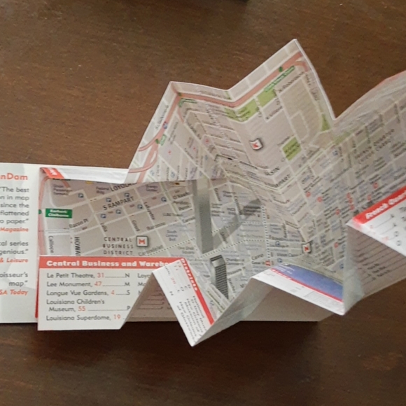 New Orleans vanDam UNFOLDS laminated map - Picture 5 of 5